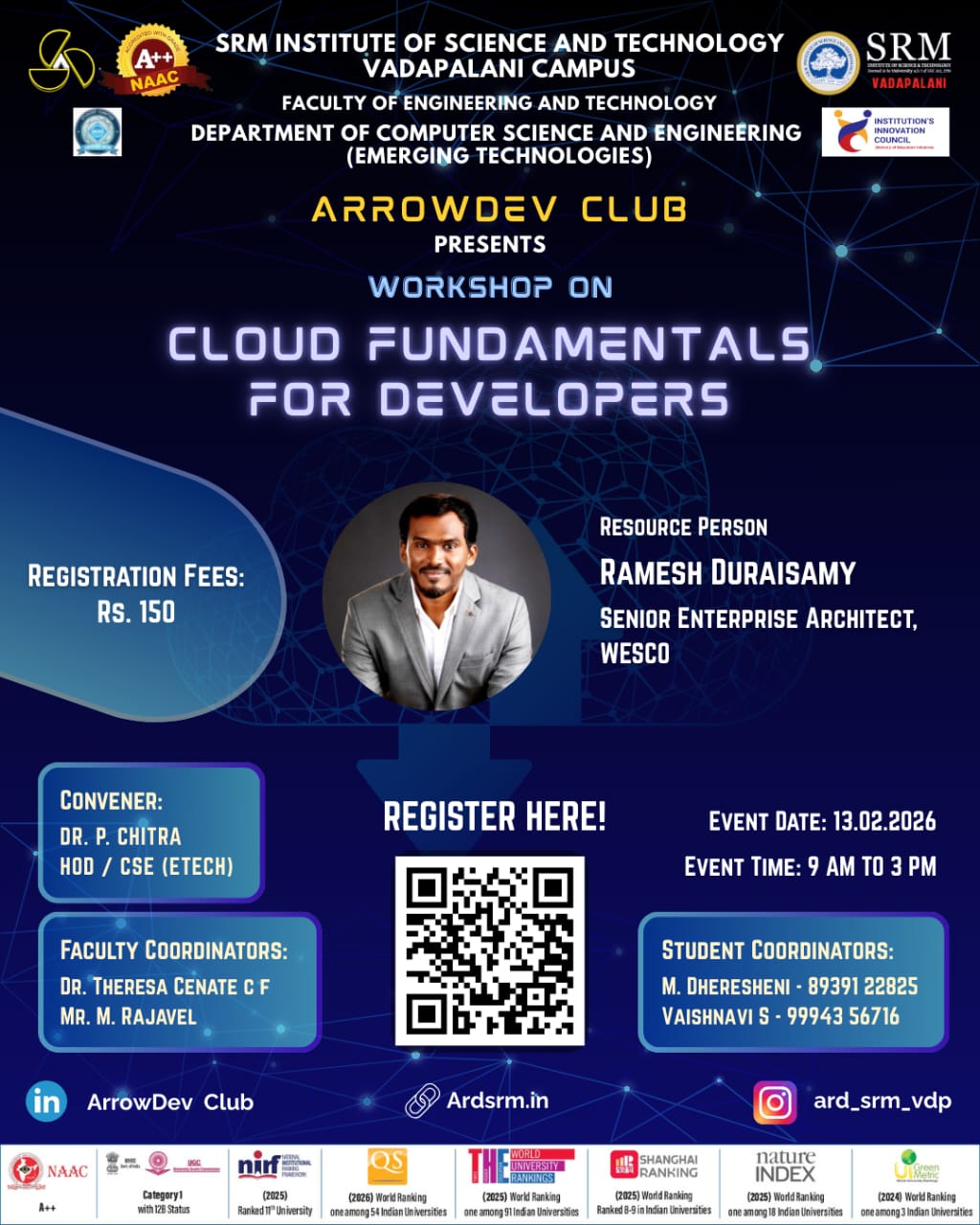 Cloud Fundamentals for Developers 2026 Workshop Poster 